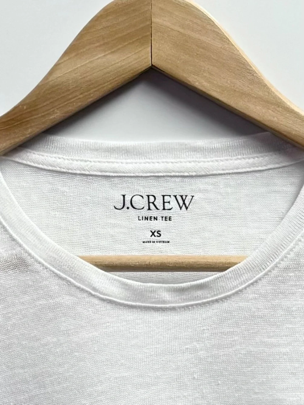 J. Crew New Relaxed Linen Long Sleeve Tee White XS